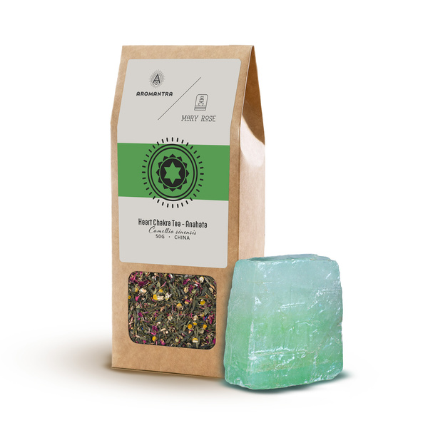 Set para Chakra del Corazón (Anahata): té de chakra + piedra mágica