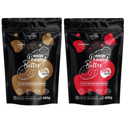 Pack de Mantequilla de Cacahuete en Polvo Nustino 2x400g