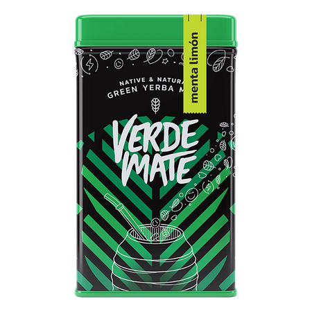 Yerbera – lata con Verde Mate Green Menta Limon 0,5kg 