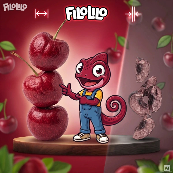 FiloLilo – Cerezas liofilizadas (enteras, sin hueso) 20 g