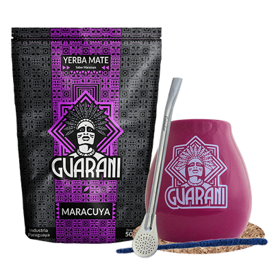 Yerba Mate Guarani Maracuya 500 g + Accesorios