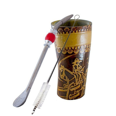Juego de Guampa + bombilla