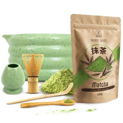 Juego para preparar té matcha: matcha 100g + accesorios