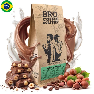 Bro Coffee Roastery – Café arábica en grano Brazil Mogiana Premium 400 g
