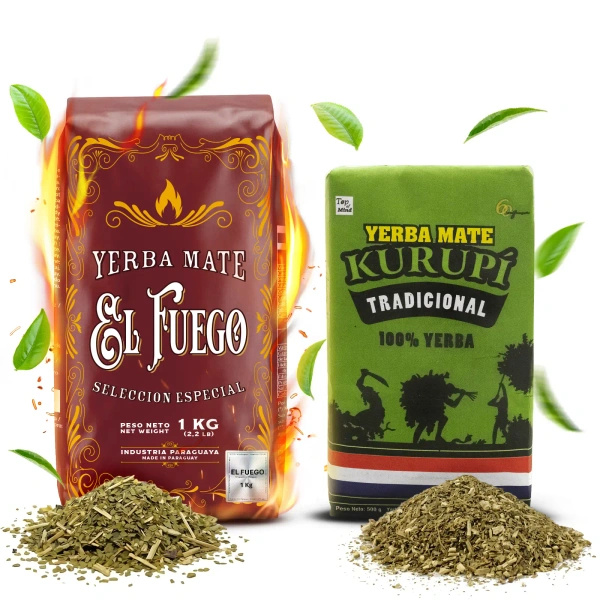 Set de Yerba Mate Elaborada: El Fuego 1kg + Kurupi 500g
