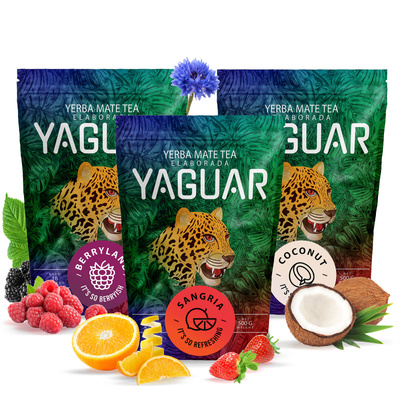 Trío de yerba mate Yaguar para START para principiantes