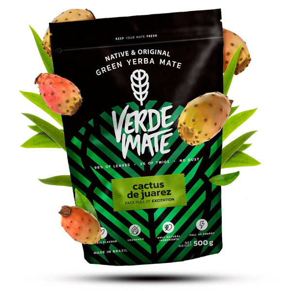 Set de regalo de Yerba Mate Verde Mate Cactus 0,5kg