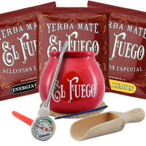 Yerba Mate Set 3x50g Calabaza Bombilla