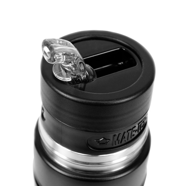Yerbomos XL ALL IN ONE - 750 ml - Mate, termo y bombilla en uno (negro)