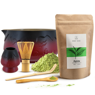 Juego para preparar té matcha