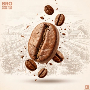 Bro Coffee Roastery – Café en grano Crema Rumba 400 g