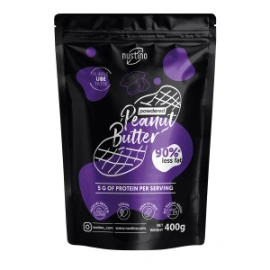 Nustino – Mantequilla de cacahuete en polvo – Ube (sin azúcar añadido) 400 g