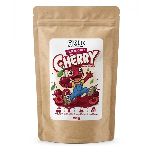 FiloLilo – Cerezas liofilizadas (enteras, sin hueso) 20 g