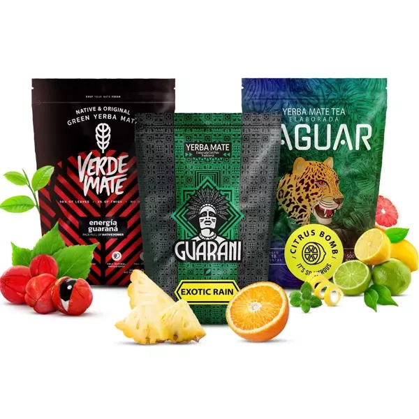 Yerba Mate Mejor Fruta Set 3x500g