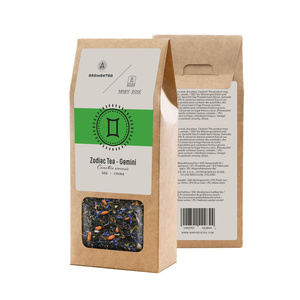 Set para Géminis: té del zodíaco + piedra mágica