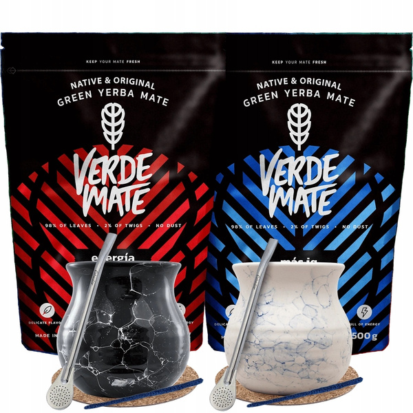 Juego de yerba mate para dos Bombilla Matero 1000g