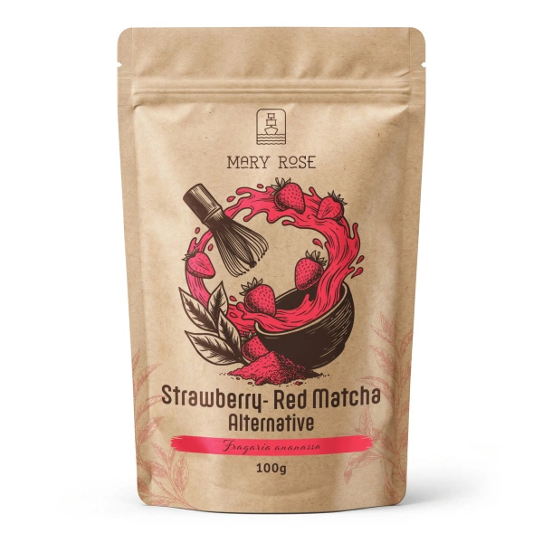 Mary Rose – Red Matcha Alternative – Fresa (en polvo) 100 g