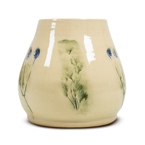 Calabaza de cerámica Flora Blue 300 ml – Serie Cráter