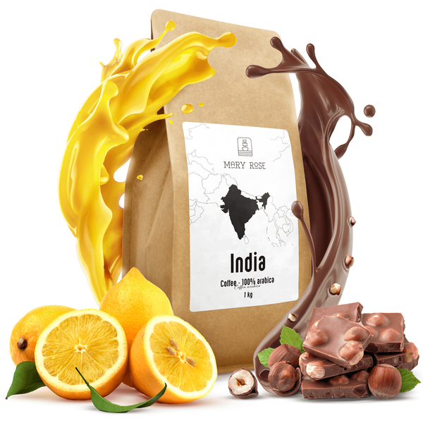 Mary Rose -  café arábica en grano - India Karnataka premium 1 kg