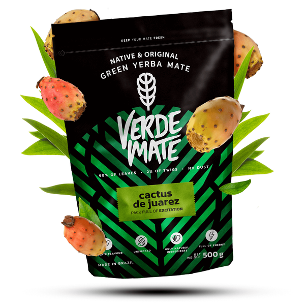 Yerba Mate Set para parejas y principiantes Verde Mate Cactus de Juarez 500g