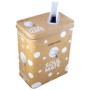 Yerbera – Lata metálica + Soul Mate Orgánica Elaborada 0,5 kg