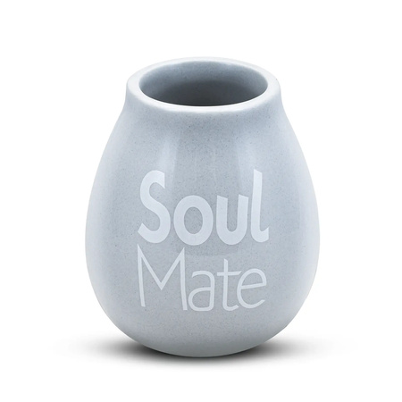 Calabaza de cerámica - Soul Mate - 350 ml (gris)