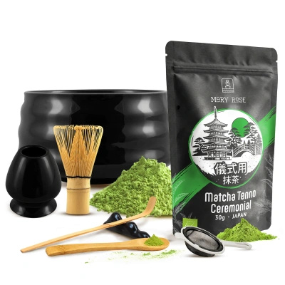 Set ceremonial para preparar té matcha: matcha BIO japonesa 30g + accesorios