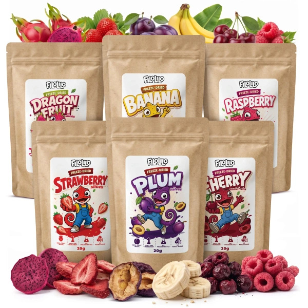 Set de frutas liofilizadas FiloLilo 6×20g