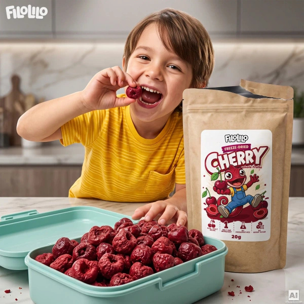 FiloLilo – Cerezas liofilizadas (enteras, sin hueso) 20 g