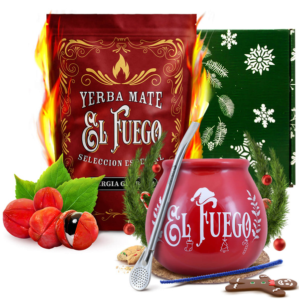Set de regalo de invierno Yerba Mate El Fuego Energia 0,5kg