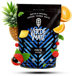 Juego de Yerba Verde Mate Mas IQ 0,5kg + TermoColador