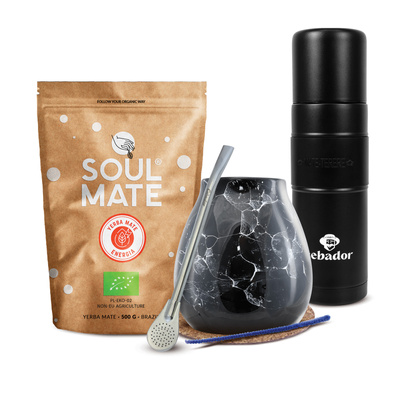 Set de Yerba Mate Soul Mate 500g 0,5kg Yerbomos XL + Calabaza + Bombilla