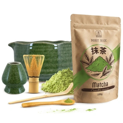 Juego para preparar té matcha: matcha 100g + accesorios