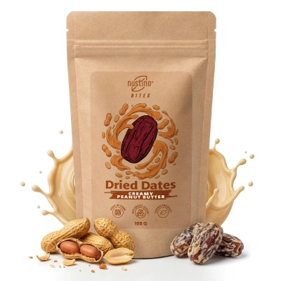 Nustino Bites – Dátiles Secos – Creamy Peanut Butter 100 g