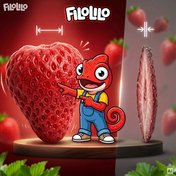 FiloLilo – Fresas liofilizadas (enteras) 20 g