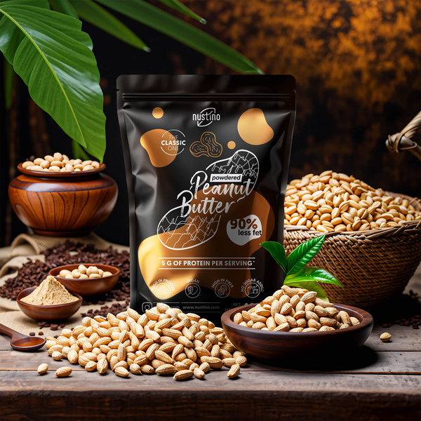 Pack de Mantequilla de Cacahuete en Polvo Nustino 2x400g