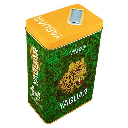 Yerbera – Lata con Yerba Mate Yaguar Fiesta 0,5 kg 