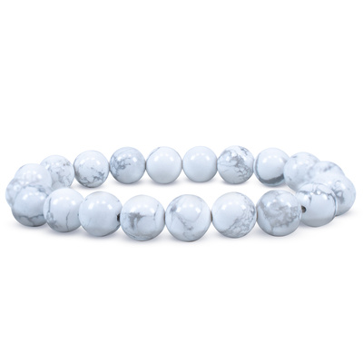 Pulsera con turquesa blanca