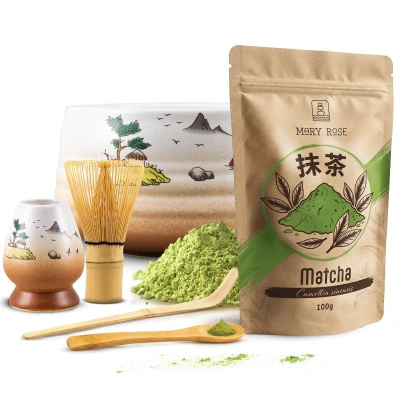 Juego para preparar té matcha