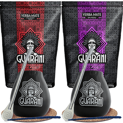 Conjunto Yerba Mate Guarani Bombilla Maté para dos