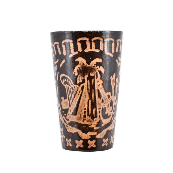 Guampa de palo santo - decorada 200 ml 