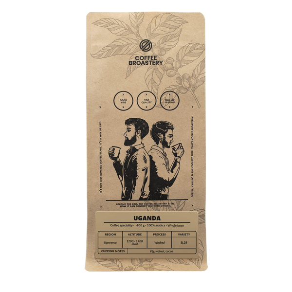 Bro Coffee Roastery - Café arábica en grano Uganda Kanyenye Speciality 400 g