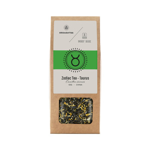Set para Tauro: té del zodíaco + piedra mágica