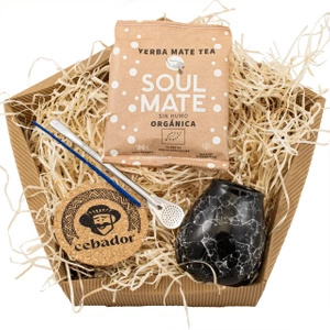 Set de regalo de Yerba Mate: Soul Mate Energia 50g + Calabaza + Bombilla