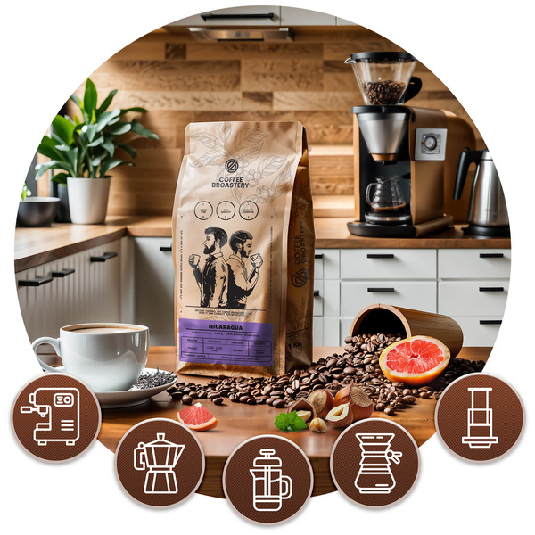 Set de café Bro Coffee Roastery Costa Rica San Rafael + Nicaragua Colibrí Azul + Brazil Samba 3x1kg (3kg)