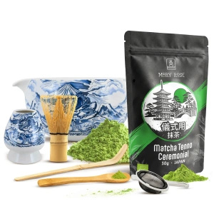 Set ceremonial para preparar té matcha: matcha BIO japonesa 30g + accesorios