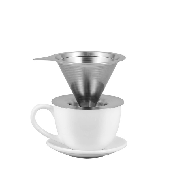 Cafetera de Acero Inoxidable – Dripper Hario V60-02