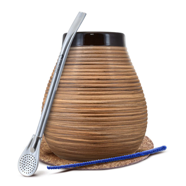 Set de inicio de Yerba Mate 10x50g Calabaza + Bombilla