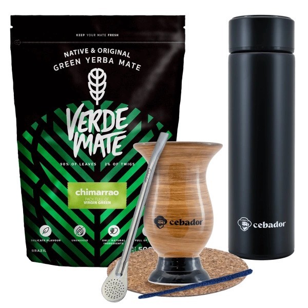 Yerba Mate Chimarrao 500g calabaza termo set