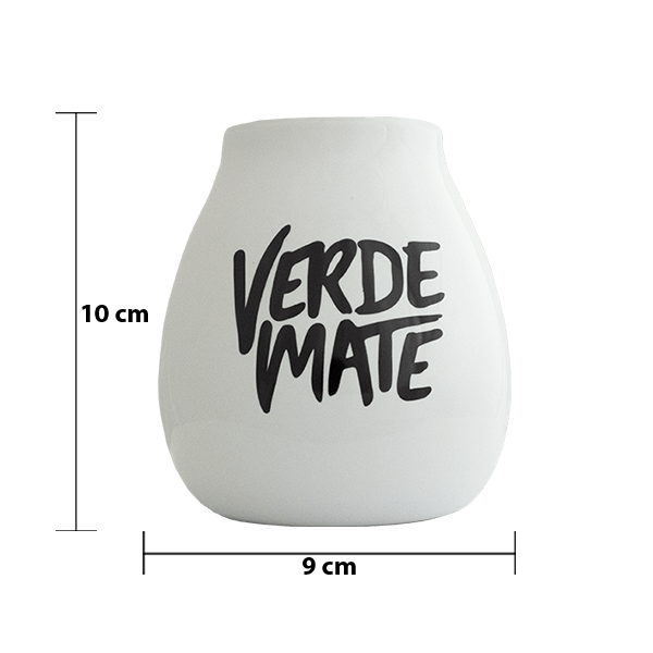 Calabaza de cerámica con logo de Verde Mate - 350 ml